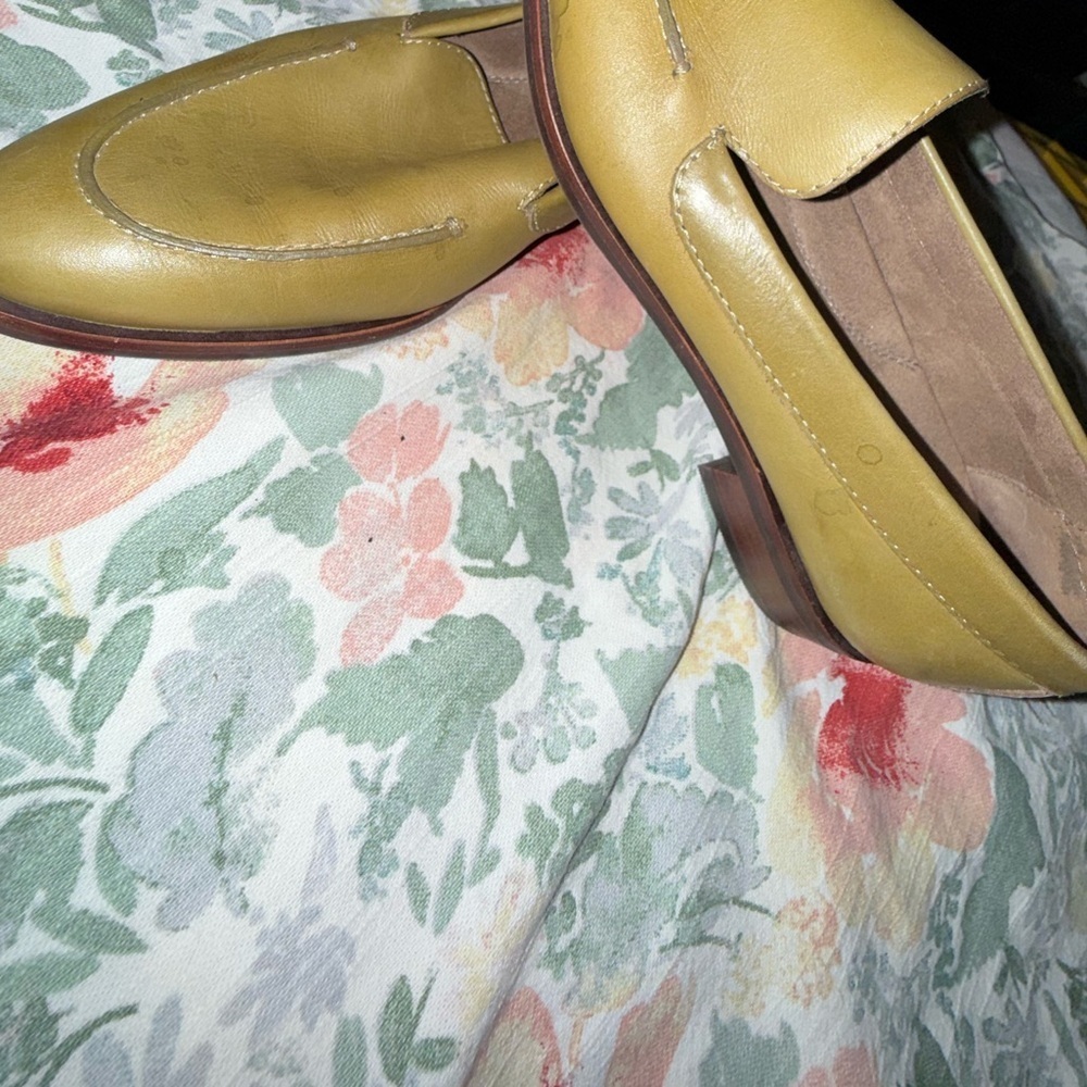 AEROSOLES Olive Green Loafers - Picture 4 of 8